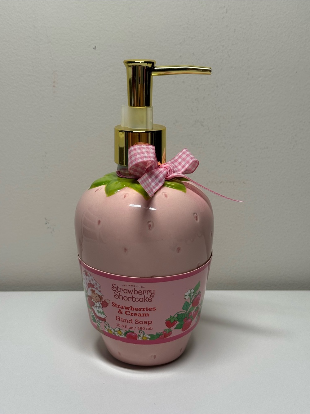Strawberry Shortcake Ceramic Hand Soap Dispenser with Soap